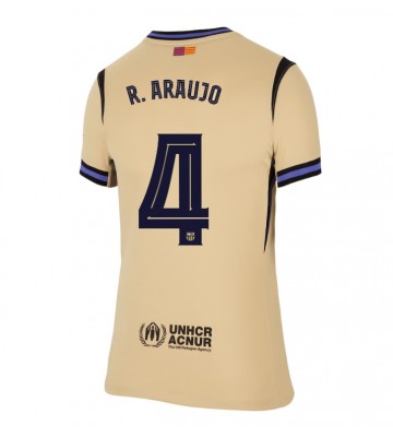 Barcelona Ronald Araujo #4 Udebanetrøje Dame 2025-26 Kortærmet
